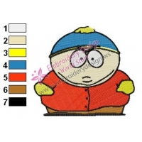 Cartman South Park Embroidery Design